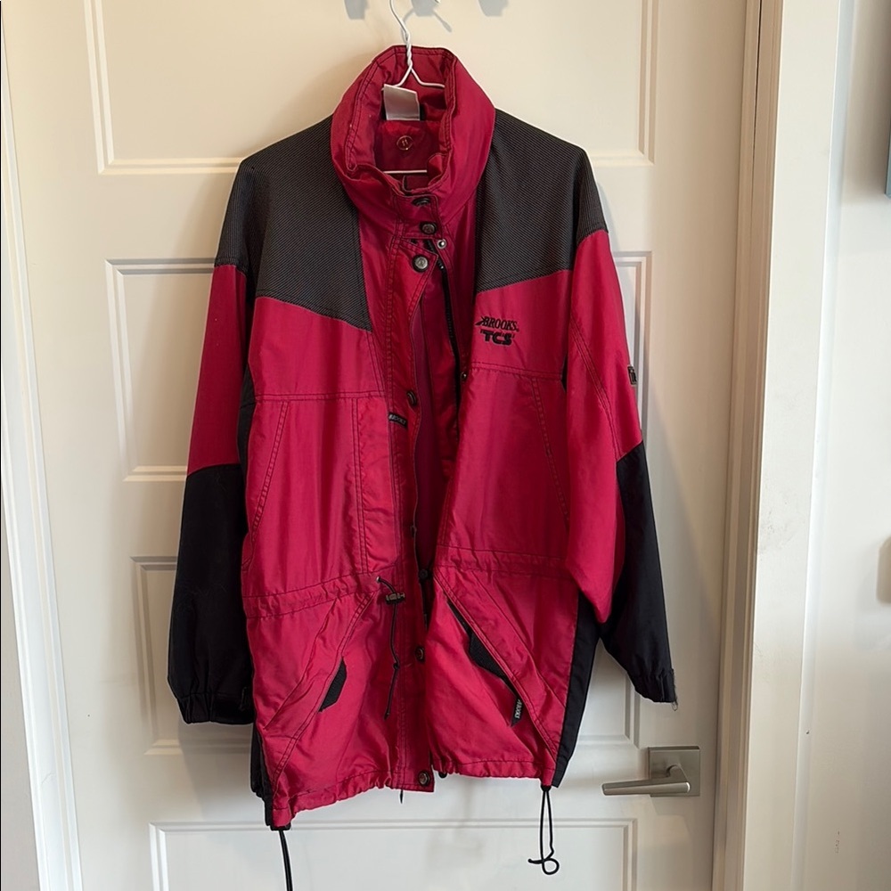 Brooks Red Nylon Jacket